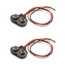 2 Adet - 9V Pil Başlığı Bağlantı Kablosu Jack Soket 9Volt Arduino