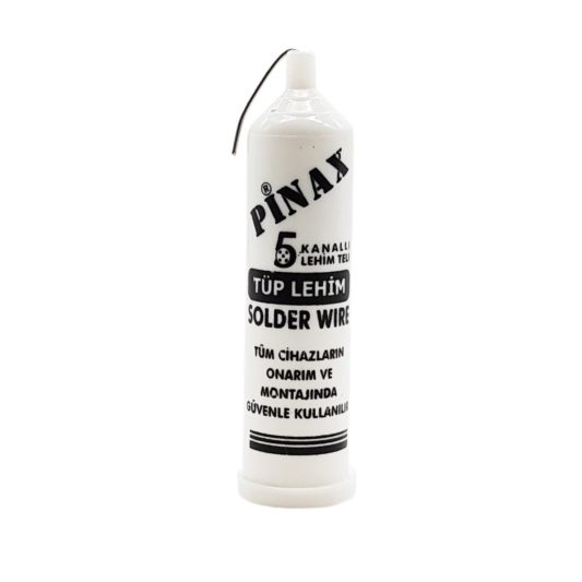 1 Adet - Pinax Tüp Lehim Teli 5 Kanallı 1.2Mm - Solder Wire 40gr.