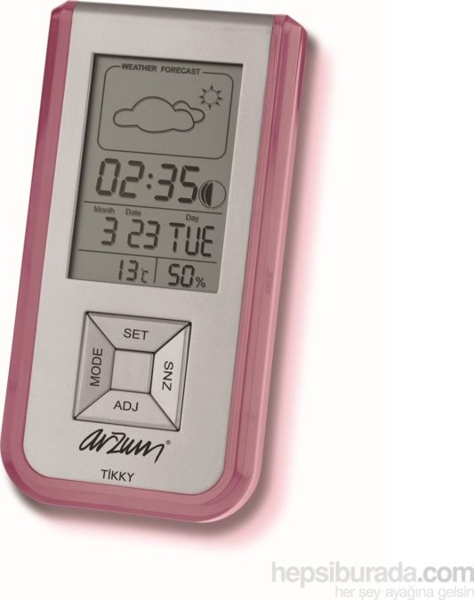 Arzum AR714 Tikky Lcd Ekranlı Çalar Saat/Nem Ölçer-Çeşitli Renkler - Görsel 2