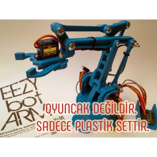 Arduino Robot Kol Plastik Set (17 Parça, Vida Seti Hediyeli)