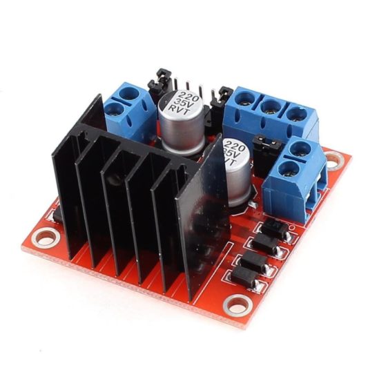 L298N Voltaj Regulatörlü Çift Motor Sürücü Kartı Arduino, Raspberry - Görsel 2