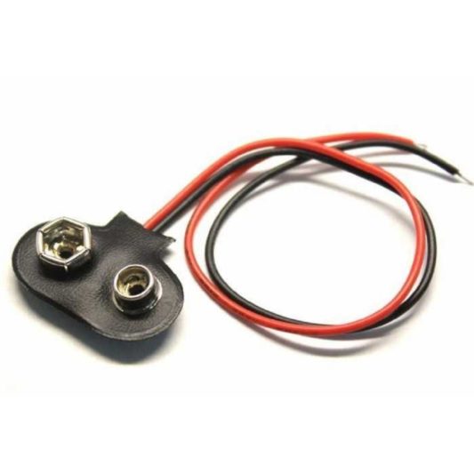 1 Adet - 9V Pil Başlığı Bağlantı Kablosu Jack Soket 9Volt Arduino