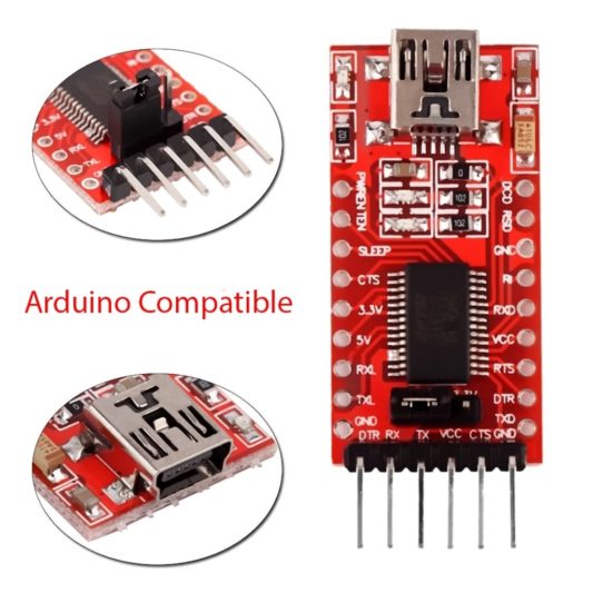 USB TO TTL Çevirici Modül FT232RL Arduino Yeni + 5 Pin Kablo - Görsel 5