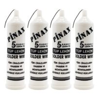 4 Adet - Pinax Tüp Lehim Teli 5 Kanallı 1.2Mm - Solder Wire 40gr.