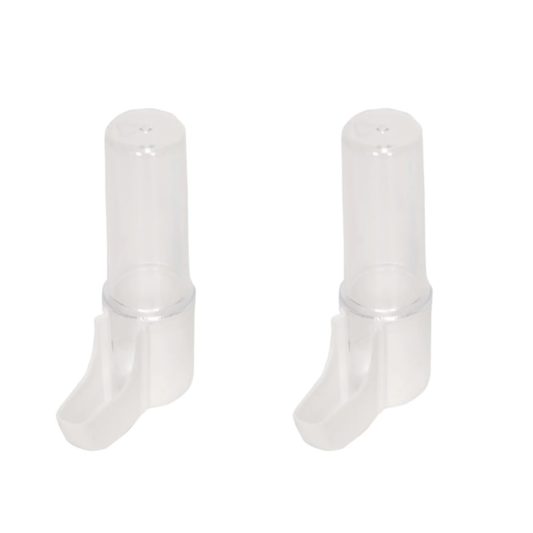 Kuş Kafesi Parmak Suluk 9 Cm 35 ML, İlaç Suluğu - 2 Adet