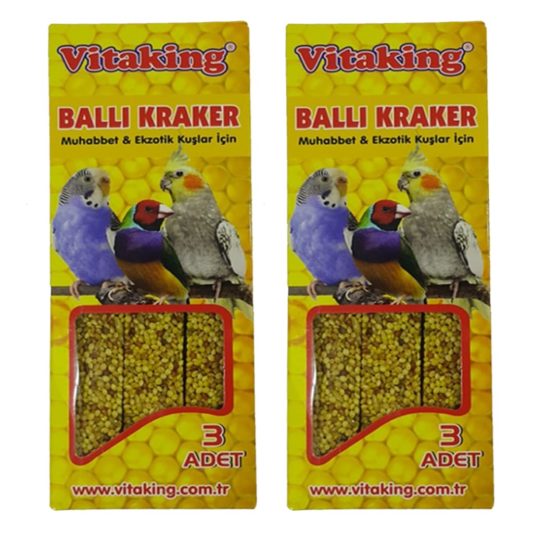 Vitaking Ballı Kraker 3'lü Kutuda - 2 Paket 2x90Gr.