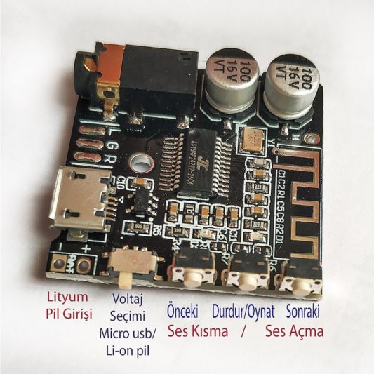 VHM-314 V2  Bluetooth 5.0 Kablosuz Ses Alıcı Amfi Decoder - Görsel 2