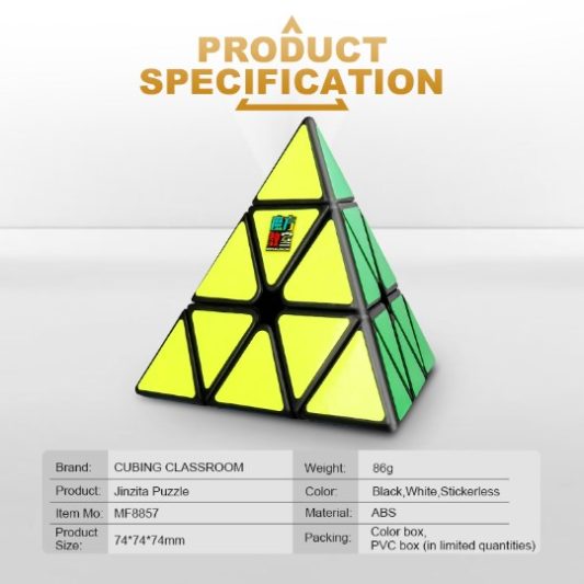 Moyu Piramit MF8857 Zeka Küpü 3x3x3 Eğitici Oyuncak - Görsel 2