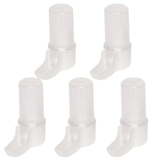 Kuş Kafesi Parmak Suluk 9 Cm 35 ML, İlaç Suluğu - 5 Adet