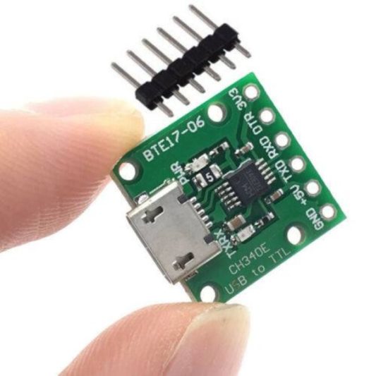 CH340E USB TTL Seri Dönüştürücü Modülü 5V/3.3V Alternatif CH340G Modülü - Görsel 2