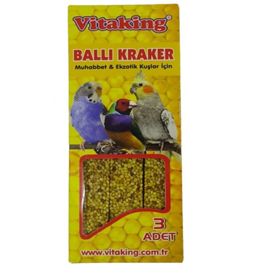 Vitaking Ballı Kraker 3'lü Kutuda - 1 Paket 90Gr.