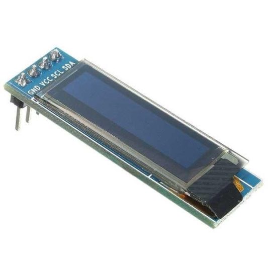 128x32 Oled Lcd Ekran 0.91 Inch SSD1306 (Arduino Uyumlu) - Mavi - Görsel 3