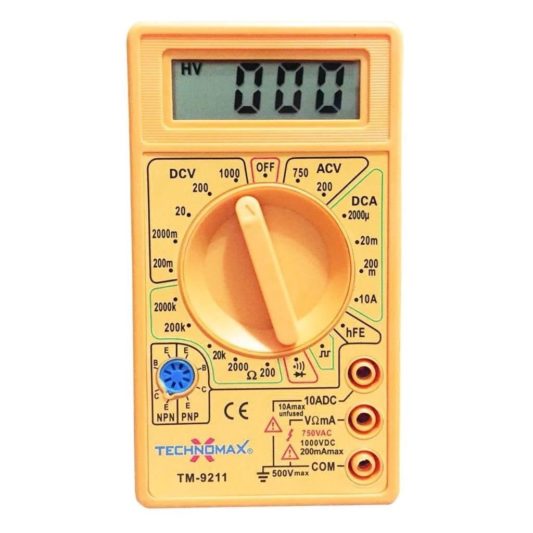 Technomax Ölçü Aleti Multimetre Ampermetre Test Cihazı TM-9211