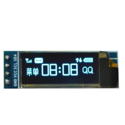 128x32 Oled Lcd Ekran 0.91 Inch SSD1306 (Arduino Uyumlu) - Beyaz
