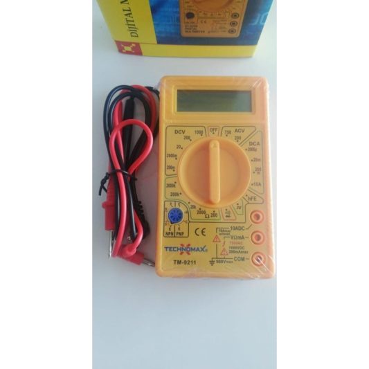 Technomax Ölçü Aleti Multimetre Ampermetre Test Cihazı TM-9211 - Görsel 4