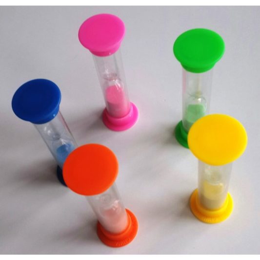 Mini Plastik Kum Saati, Tabu Oyun için Saat 8 cm Boyutlu - 1 Adet - Görsel 2