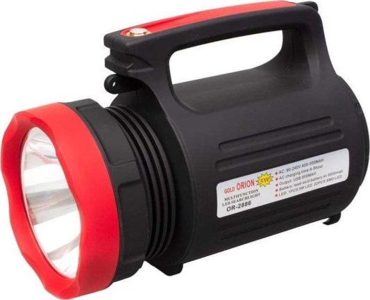 Gold Orion OR-2886 5W Şarjlı El Projektörü Florasan, Usbli 22 Led