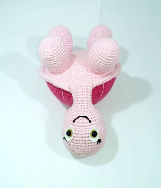 Tosbik Amigurumi Kaplumbağa Büyük Boy Sağlıklı Çocuk Oyuncağı - Görsel 4