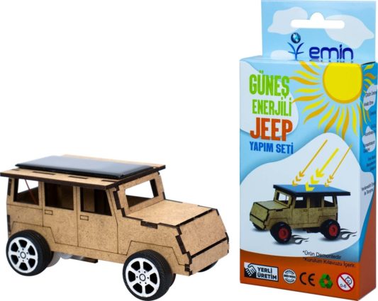 Emin İş Eğitimi Güneş Enerjili Araba Yapım Seti - Deney Seti Güneş Enerjisi Jeep