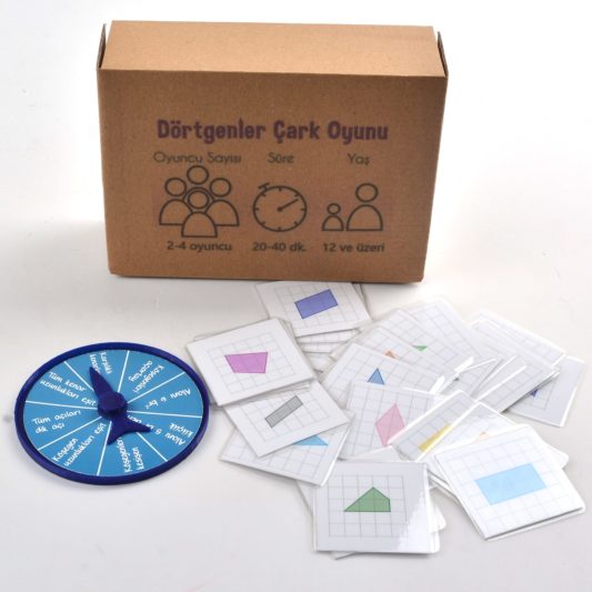 Dörtgenler Çark Oyunu - Matematik İşlem Zeka Oyunu - Görsel 2