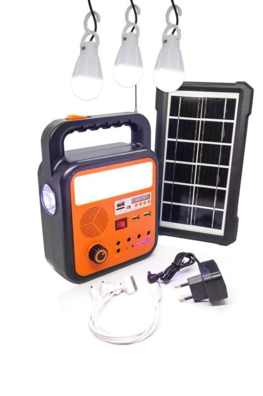 Gold Silver GS-902P Güneş Enerjili Solar Lamba, Radyo, SD,  USB