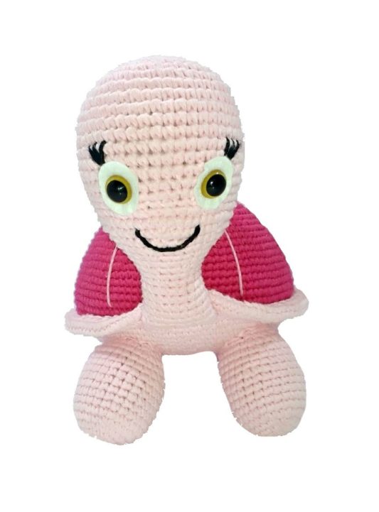 Tosbik Amigurumi Kaplumbağa Büyük Boy Sağlıklı Çocuk Oyuncağı