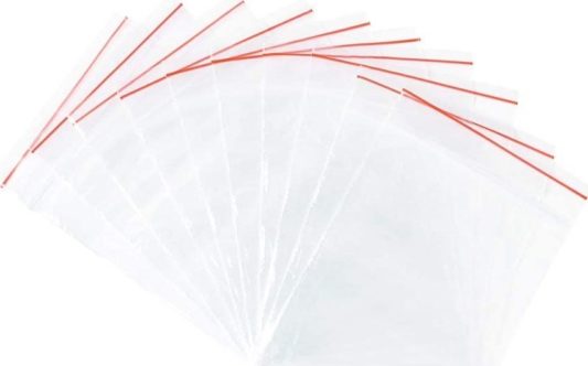 Kilitli Torba Şeffaf 10 x 12 cm cm 100'lü Paket Kilit Poşet
