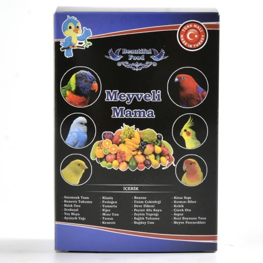 Beautiful Food Meyveli - Kuş Maması Kuş Yemi 250 Gr. + Hediyeli - Görsel 2
