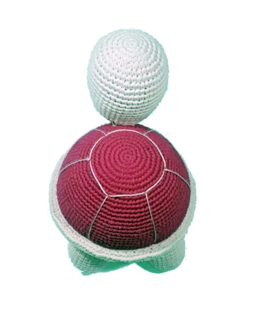Tosbik Amigurumi Kaplumbağa Büyük Boy Sağlıklı Çocuk Oyuncağı - Görsel 2