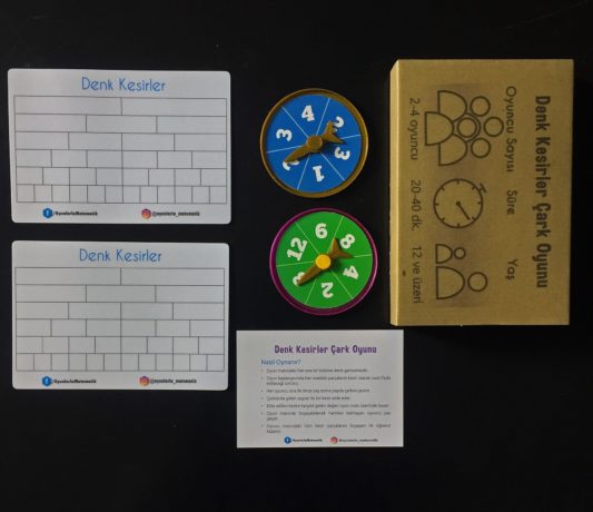 Denk Kesirler Çark Oyunu - Matematik İşlem Zeka Oyunu