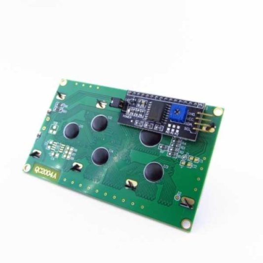 Arduino 20X04 Mavi LCD + IIC/I2C Ekran Arayüz Modülü Birlikte Set - Görsel 2