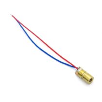 Kablolu Nokta Lazer Modül Metal Kafa 5V 650nm 5mw point laser