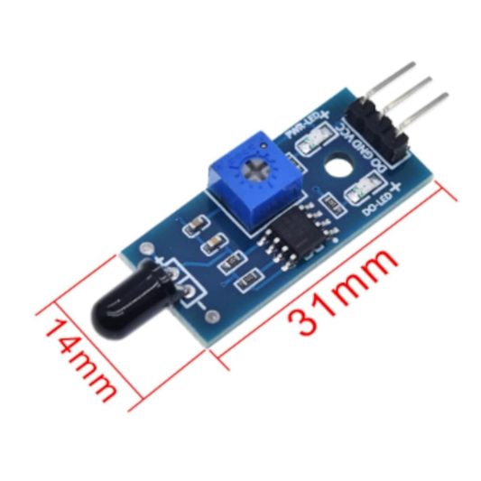 Ateş - Alev Algılayıcı Sensör - Flame Sensor - Arduino Sensörü - Görsel 3