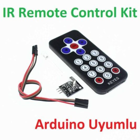 Arduino AVR PIC için IR Remote Kablosuz Uzaktan Kumanda Kit - Görsel 2