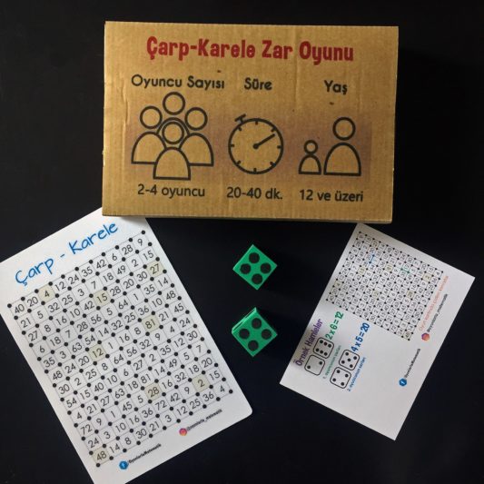 Çarp-Karele Zar Oyunu - Matematik İşlem Zeka Oyunu
