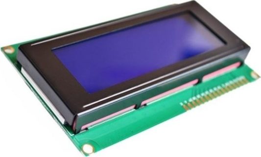 20x04 Karakter LCD Ekran - Mavi (I2C Modülü Olmadan)