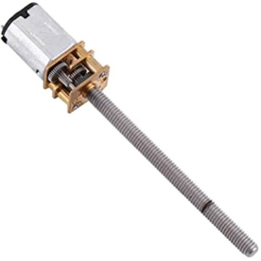 N20 6v 300rmp 12mm Redüktörlü Dc Motor Vidalı Uzun Mil M4 Vida - Görsel 3
