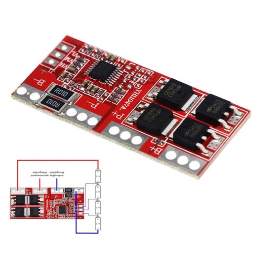 4S 30A 14.8V BMS Pil Koruma Balans Kartı 18650 lityum Li-ion Batarya - Görsel 2