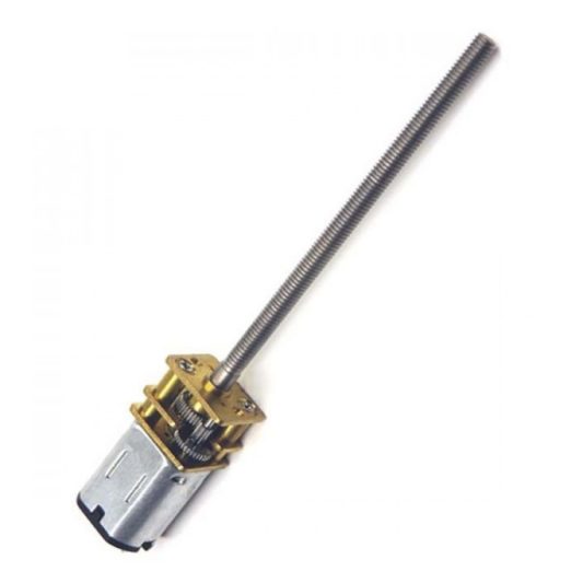 N20 6v 300rmp 12mm Redüktörlü Dc Motor Vidalı Uzun Mil M4 Vida - Görsel 2