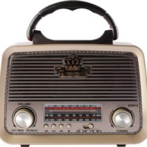 MF Product Acoustic 0189 Retro Kablosuz Radyolu Bluetooth Kırmızı Hoparlör