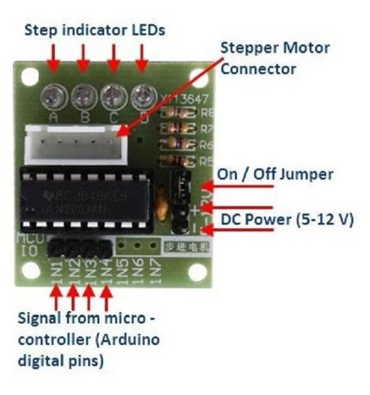 Arduino Uln2003 DIP Step Motor Sürücü Kartı - Uln 2003 Sürücüsü - Görsel 2