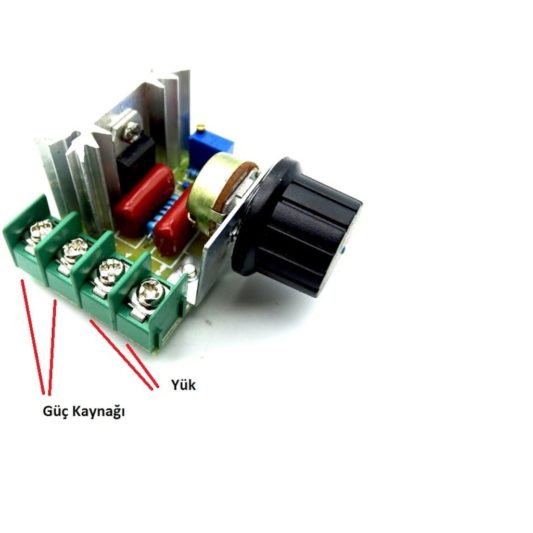 AC 220V 2000w Motor Hız Kontrol Dimmer Devresi Voltaj Regülatörü MY 9892 - Görsel 4