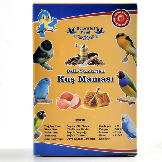 Beautiful Food Ballı Yumurtalı Kuş Maması Yemi 250 Gr. + Hediyeli - Görsel 2