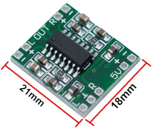 PAM8403 2X3W Stereo Ses Amfilikatörü 5V Mini Amfi Ses Yükseltici - Görsel 3