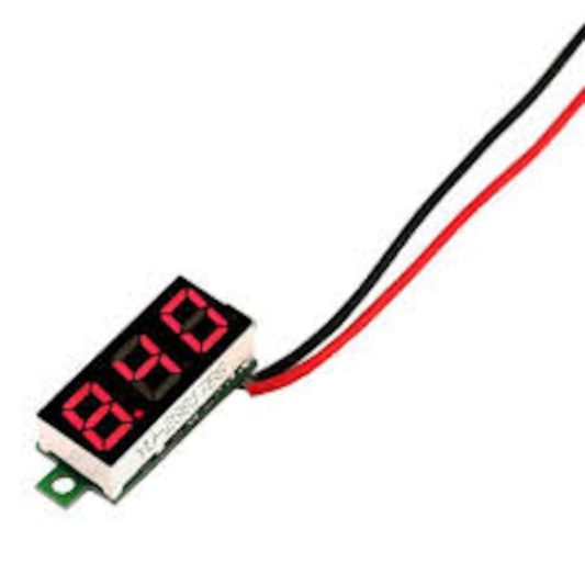 0.28 inch DC 0-100V Mini Digital Voltmetre 3 Kablolu DC 3 Kablolu