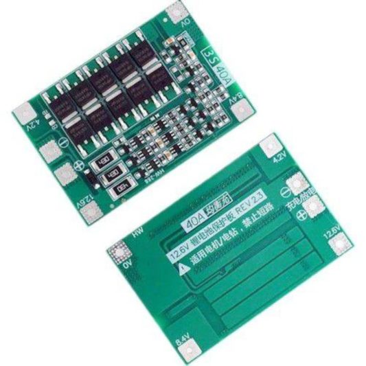 3S 40A 12.6V BMS Pil Koruma Balans Kartı 18650 lityum Li-ion Batarya - Görsel 2