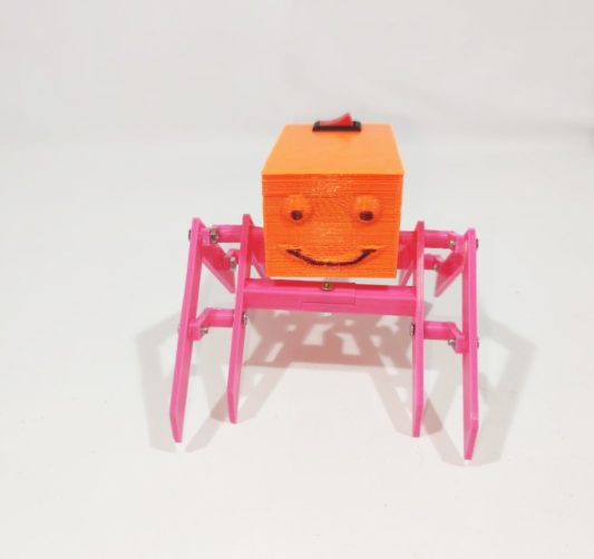 3D Basit Örümcek Robot Yapım Seti, STEM Set, Spider Robotik Kit, Kurulu Şekilde - Görsel 2