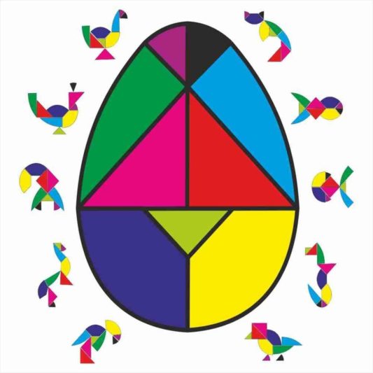 Yumurta Tangram Oyun - Matematik Akıl Zeka Mantık Oyunu - Görsel 2