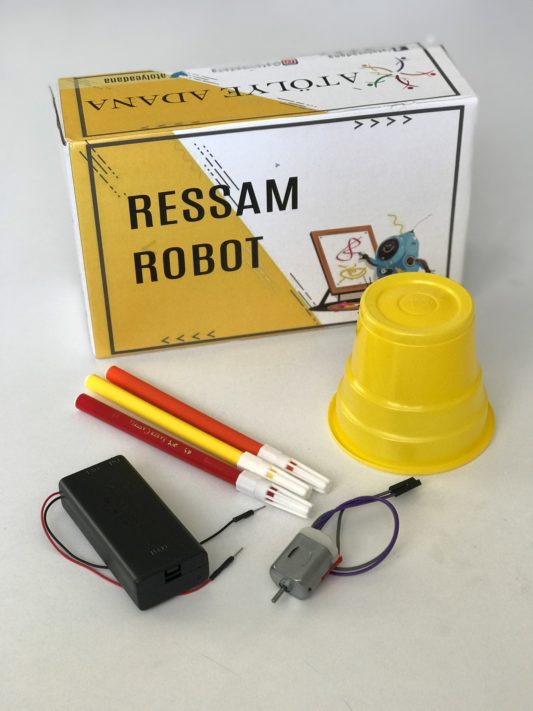 Ressam Robot -Robotik  STEM Eğitim Kiti- DIY Kit Kendin Yap - Görsel 5