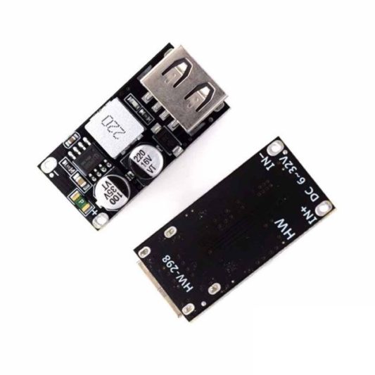 HW-298 Dc-Dc Usb Şarj Modülü Step Down Qc3.0 Hızlı Şarj - Görsel 2